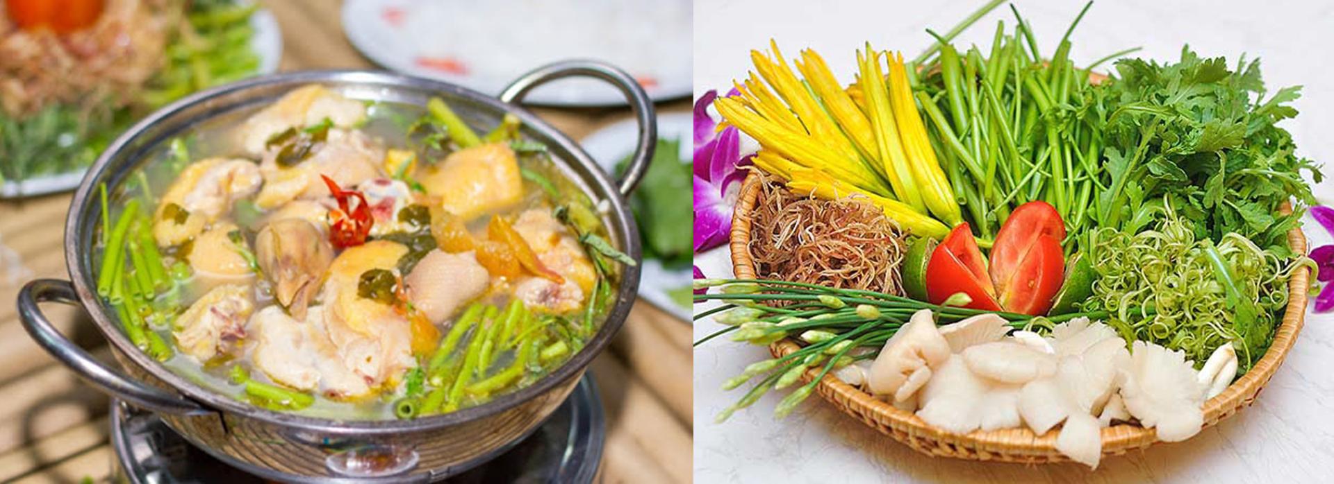Xào gà cho săn và đổ nước lọc vào